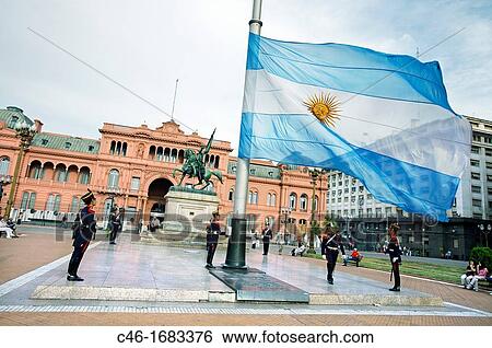 The Argentina flag Casa Rosada, Plaza de Mayo, Buenos Aires, Argentina. View Large Photo Image Stock Photograph - The Argentina flag Casa Rosada, Plaza de Mayo, Buenos Aires, Argentina.. Fotosearch