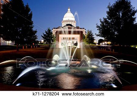 The Arkansas state capitol building illuminted at dusk in Little Rock, Arkansas, USA, View Large Photo Image Picture - The Arkansas state capitol building illuminted at dusk in Little Rock, Arkansas, USA,. Fotosearch