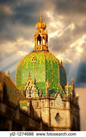 The Art Nouveau Museum of Applied Arts with Zolnay tiled roof Budapest Hungary View Large Photo Image Stock Photo - The Art Nouveau Museum of Applied Arts with Zolnay tiled roof Budapest Hungary. Fotosearch