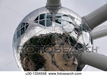 The Atomium, built for the Universal Exhibition of 1958, and nowadays symbol of the Brussels city, capital of Belgium View Large Photo Image Stock Photo - The Atomium, built for the Universal Exhibition of 1958, and nowadays symbol of the Brussels city, capital of Belgium. Fotosearch
