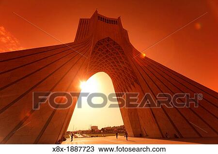 The Azadi Tower, or King Memorial Tower, Teheran, Iran View Large Photo Image Stock Image - The Azadi Tower, or King Memorial Tower, Teheran, Iran. Fotosearch
