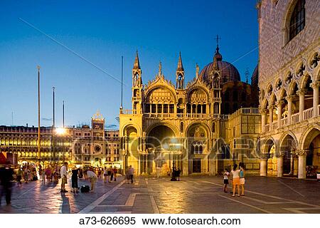 The Basilica di San Marco from Piazzetta (square) San Marco. Venice. Italy View Large Photo Image Stock Photography - The Basilica di San Marco from Piazzetta (square) San Marco. Venice. Italy. Fotosearch