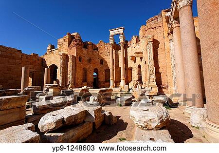 The Basilica of Severus, Leptis Magna, Libya View Large Photo Image Stock Image - The Basilica of Severus, Leptis Magna, Libya. Fotosearch