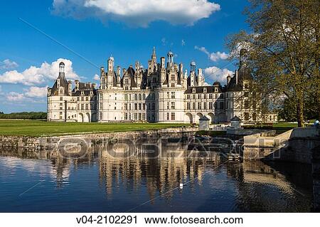 The beautiful Ch? teau de Chambord (Chambord Castle) in the Loire Valley, Loir-et-Cher, France, Europe View Large Photo Image Stock Image - The beautiful Ch? teau de Chambord (Chambord Castle) in the Loire Valley, Loir-et-Cher, France, Europe. Fotosearch
