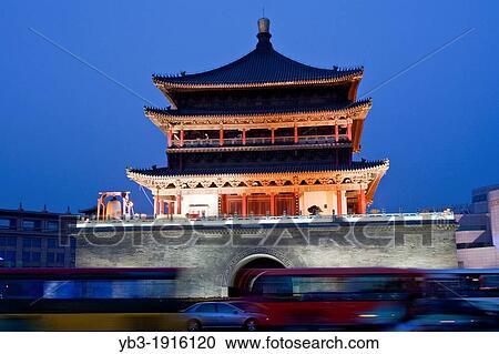 The Bell Tower, Xi? an, China View Large Photo Image Stock Image - The Bell Tower, Xi? an, China. Fotosearch