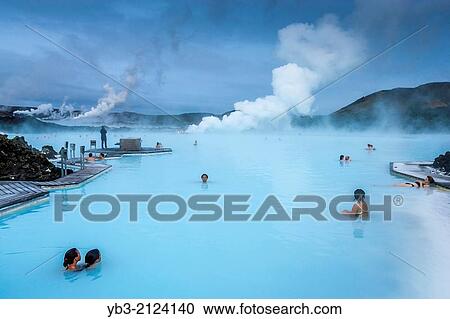 The Blue Lagoon, Grindav? k, Reykjanes Peninsula, Iceland. View Large Photo Image Stock Image - The Blue Lagoon, Grindav? k, Reykjanes Peninsula, Iceland.. Fotosearch