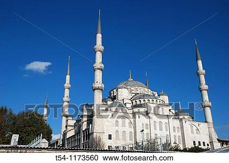 The Blue Mosque in Istanbul View Large Photo Image Stock Image - The Blue Mosque in Istanbul. Fotosearch