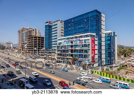 The Bole Road, Addis Ababa, Ethiopia. View Large Photo Image Stock Photo - The Bole Road, Addis Ababa, Ethiopia.. Fotosearch