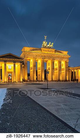 The Brandenburg Gate at night, Brandenburger Tor, Mitte, Berlin, Germany View Large Photo Image Stock Photo - The Brandenburg Gate at night, Brandenburger Tor, Mitte, Berlin, Germany. Fotosearch