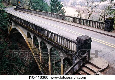 The bridge at Shepherd's Dell waterfall area in the Columbia River Gorge National Scenic Area. Old HWY30. Oregon. USA View Large Photo Image Stock Image - The bridge at Shepherd's Dell waterfall area in the Columbia River Gorge National Scenic Area. Old HWY30. Oregon. USA. Fotosearch