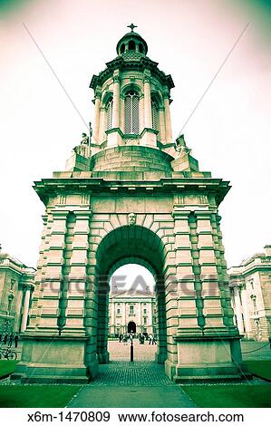 Stock Photo - The Campanile Parliament Square Trinity College University of Dublin Dublin Ireland. Fotosearch