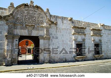 The? casa del Moral? around 1730. Arequipa. Peru. UNESCO World Heritage Site. View Large Photo Image Stock Photo - The? casa del Moral? around 1730. Arequipa. Peru. UNESCO World Heritage Site.. Fotosearch
