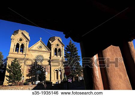 The Cathedral Basilica of St. Francis of Assisi. Santa Fe. New Mexico. USA. View Large Photo Image Stock Photograph - The Cathedral Basilica of St. Francis of Assisi. Santa Fe. New Mexico. USA.. Fotosearch