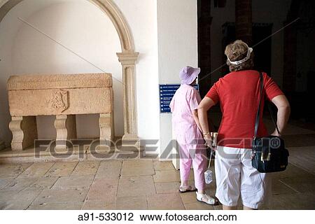 Stock Image - The cathedral. Historic City of Silves, recaptured from the arabs in 1242. Algarve. Portugal. Fotosearch