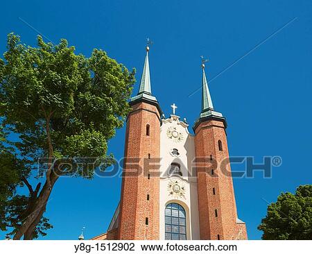 Stock Image - The Cathedral in Gdansk Oliwa, Poland, Europe, Pomerania District. Fotosearch