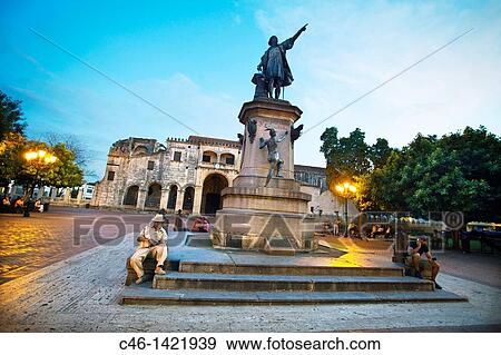 The Cathedral of Santa Maria la Menor 1514 and monument to Christopher Columbus, UNESCO World Heritage Site, Santo Domingo, Dominican Republic, West Indies, Caribbean View Large Photo Image Stock Photo - The Cathedral of Santa Maria la Menor 1514 and monument to Christopher Columbus, UNESCO World Heritage Site, Santo Domingo, Dominican Republic, West Indies, Caribbean. Fotosearch