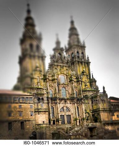 The cathedral of Santiago de Compostela is the destination of the important medieval pilgrimage route, the Way of St James Galicia, spain View Large Photo Image Stock Image - The cathedral of Santiago de Compostela is the destination of the important medieval pilgrimage route, the Way of St James Galicia, spain. Fotosearch