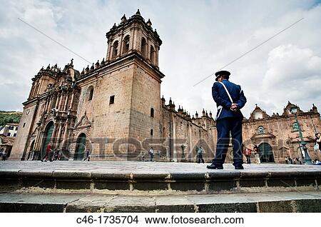 The Catherdral, Plaza de Armas, Cuzco, Peru. View Large Photo Image Picture - The Catherdral, Plaza de Armas, Cuzco, Peru.. Fotosearch