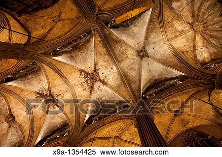 The Ceiling of the Cathedral Church of Barcelona, Catalonia, Spain View Large Photo Image Stock Photography - The Ceiling of the Cathedral Church of Barcelona, Catalonia, Spain. Fotosearch