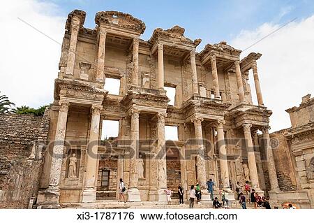 The Celsus Library, Ephesus, Turkey View Large Photo Image Stock Photograph - The Celsus Library, Ephesus, Turkey. Fotosearch