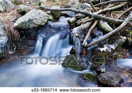 The Cerradillas stream in the Sierra de Guadarrama Madrid Spain View Large Photo Image Picture - The Cerradillas stream in the Sierra de Guadarrama Madrid Spain. Fotosearch