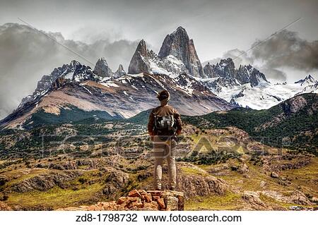 Stock Image - the chalten in glacier national park. Fotosearch