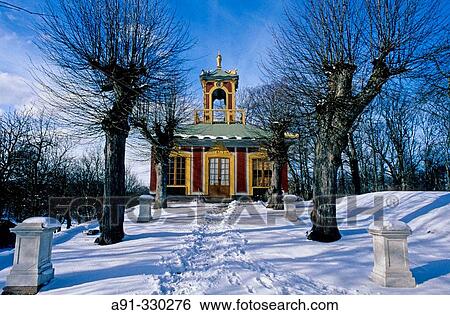 The China Palace in winter. Royal Palace of Drottningholm. Stockholm. Sweden View Large Photo Image Stock Photograph - The China Palace in winter. Royal Palace of Drottningholm. Stockholm. Sweden. Fotosearch