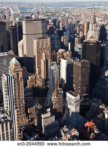 The Chrysler Building, Met Life Building, view from Empire State Building, Midtown, Manhattan, New York City, New York, USA. View Large Photo Image Stock Image - The Chrysler Building, Met Life Building, view from Empire State Building, Midtown, Manhattan, New York City, New York, USA.. Fotosearch