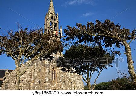 Stock Photo - the church of st anne the palud, Finistere, Brittany, France. Fotosearch
