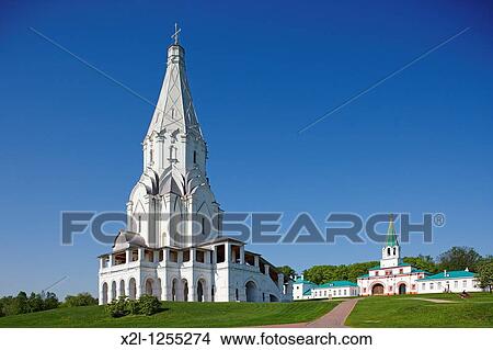The Church of the Ascension in Kolomenskoe estate Moscow, Russia View Large Photo Image Picture - The Church of the Ascension in Kolomenskoe estate Moscow, Russia. Fotosearch