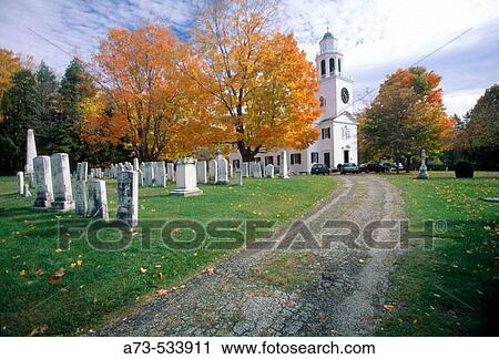 The Church of the Hill and the Cemetery. Lenox. Massachusetts (Berkshire). USA. View Large Photo Image Stock Image - The Church of the Hill and the Cemetery. Lenox. Massachusetts (Berkshire). USA.. Fotosearch