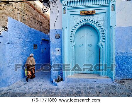 the colorful and atmospheric blue doors of Chefchaouen, Morocco View Large Photo Image Stock Image - the colorful and atmospheric blue doors of Chefchaouen, Morocco. Fotosearch