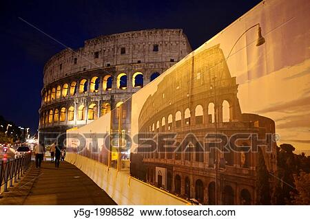Stock Image - the colosseum in rome italy.. Fotosearch