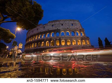 Stock Image - The Colosseum, Rome, Lazio, Italy, Europe.. Fotosearch