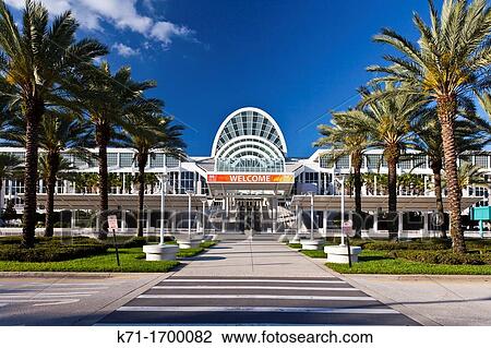 Stock Image - The Convention Center buildings in Orlando, Florida, USA. Fotosearch