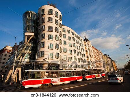 The Dancing House, Czech: Tanc? c? dum or Fred and Ginger is the nickname given to the Nationale-Nederlanden building, Prague, Czech Republic, Europe View Large Photo Image Stock Photograph - The Dancing House, Czech: Tanc? c? dum or Fred and Ginger is the nickname given to the Nationale-Nederlanden building, Prague, Czech Republic, Europe. Fotosearch