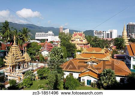 The Dhammikarama Burmese Temple, Georgetown, Penang, Malaysia. View Large Photo Image Stock Photograph - The Dhammikarama Burmese Temple, Georgetown, Penang, Malaysia.. Fotosearch