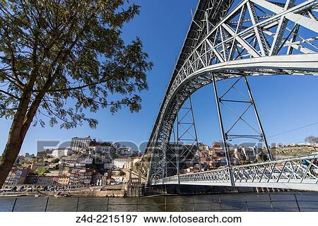 The Dom Luis I Bridge over Douro river, Porto, Douro Litoral Province, Portugal, Europe. View Large Photo Image Stock Photo - The Dom Luis I Bridge over Douro river, Porto, Douro Litoral Province, Portugal, Europe.. Fotosearch