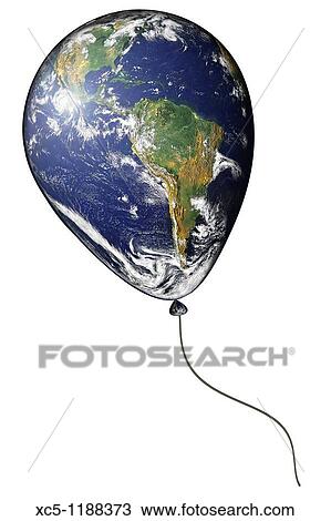 Stock Image - The earth is a globe Digital composition. Fotosearch