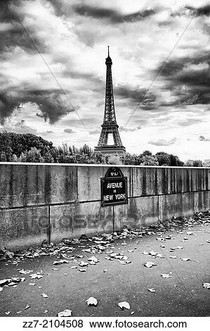 The Eiffel Tower as seen from the Avenue de New York along the Seine river. View Large Photo Image Stock Photo - The Eiffel Tower as seen from the Avenue de New York along the Seine river.. Fotosearch