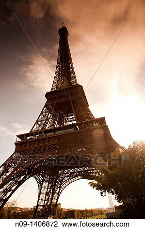 Stock Image - The Eiffel Tower in Paris. Fotosearch