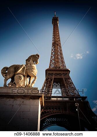 Stock Photo - The Eiffel Tower in Paris. Fotosearch