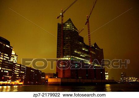 Stock Image - The Elbphilharmonie in Hamburg Speicherstadt / Hafen City.. Fotosearch