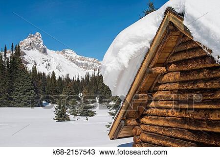 The Elizabeth Parker hut at Lake O'Hara in Yoho National Park, BC, Canada, in winter. View Large Photo Image Stock Image - The Elizabeth Parker hut at Lake O'Hara in Yoho National Park, BC, Canada, in winter.. Fotosearch