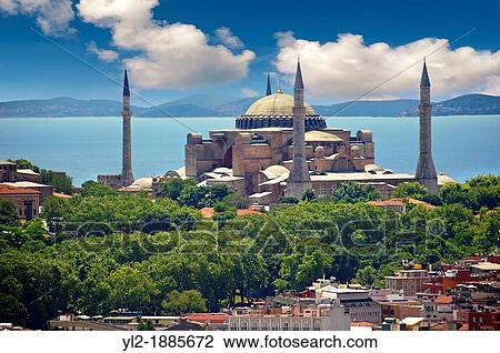 The exterior of the 6th century Byzantine Eastern Roman Hagia Sophia Ayasofya built by Emperor Justinian The size of the dome was un-surpassed until the 16th century, Istanbul, Turkey View Large Photo Image Stock Image - The exterior of the 6th century Byzantine Eastern Roman Hagia Sophia Ayasofya built by Emperor Justinian The size of the dome was un-surpassed until the 16th century, Istanbul, Turkey. Fotosearch
