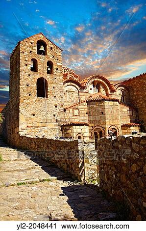 The exterior of the Byzantine Metropolis Church, Mystras, Sparta, the Peloponnese, Greece. A UNESCO World Heritage Site. View Large Photo Image Stock Image - The exterior of the Byzantine Metropolis Church, Mystras, Sparta, the Peloponnese, Greece. A UNESCO World Heritage Site.. Fotosearch