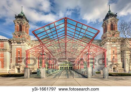 The exterior of the Ellis Island Immigration Museum. The Museum is part of the Statue of Liberty National Monument. View Large Photo Image Stock Photo - The exterior of the Ellis Island Immigration Museum. The Museum is part of the Statue of Liberty National Monument.. Fotosearch