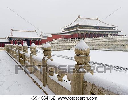 Stock Image - The Forbidden City in Winter.. Fotosearch