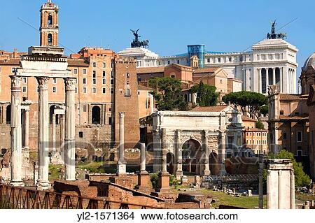 The Forum Rome View Large Photo Image Picture - The Forum Rome. Fotosearch