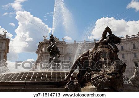 The Fountain of the Naiads at Piazza della Repubblica, Rome, Italy, europe View Large Photo Image Stock Image - The Fountain of the Naiads at Piazza della Repubblica, Rome, Italy, europe. Fotosearch